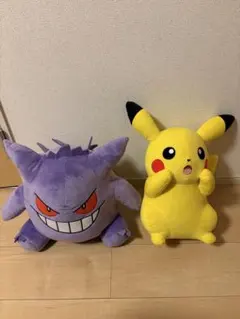 めちゃもふぐっとぬいぐるみ　ポケモン ピカチュウ びっくりver ゲンガー