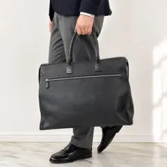 Aquascutum アクアスキュータム レザーブリーフケース 黒 メンズ