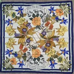 エルメス レア スカーフ Fleurs d'Hellade ヘラスの花●値下げ●