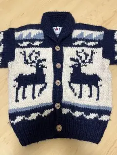 FAB トナカイ柄 ニットカーディガン