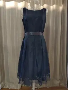 HARMONICA ネイビー Aラインドレス