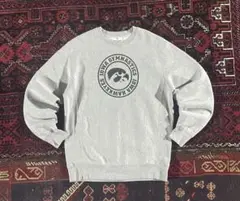 あ*お様 USA古着 カレッジロゴ ヘビーウェイト スウェット トレーナー グレ
