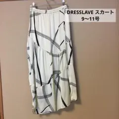 DRESSLAVE スカート　ブラッシュプリントギャザー切り替え　9〜11号のサムネイル