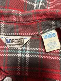 FIVE BROTHER チェック柄ネルシャツ Sサイズのサムネイル