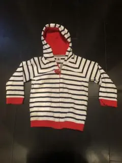 プチバトー パーカー アウター ボーダー 24m 86cm