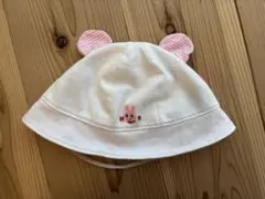 耳付きベビー帽子（ホットビスケッツ/Sサイズ/44-48)