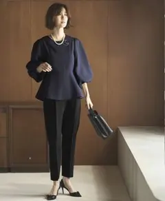 【新品】フォーマルパンツスーツ 垢抜け上品 きれいめ 13号 入学卒業 パーティ