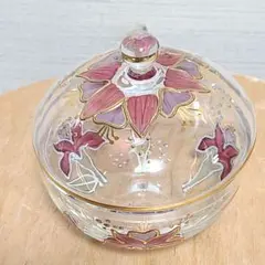 グラス　菓子入れ アンティーク 小物入れ