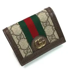 未使用✨グッチ オフィディア GGスプリーム カードケース 二つ折り財布
