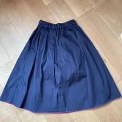 美品ナチュラルビューティーベーシック　リバーシブルフレアスカート