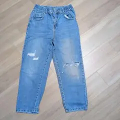 キッズ　ZARA デニム　ジーンズ　 ダメージ加工 164