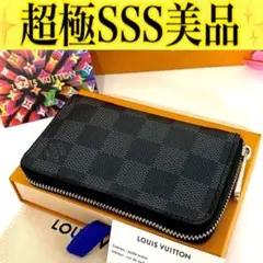 ルイ ヴィトン◎ダミエ グラフィット コインパース ラウンドファスナー 小銭入れ