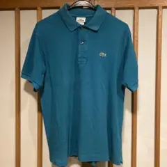 古着◎LACOSTE ターコイズ ポロシャツ サイズ5
