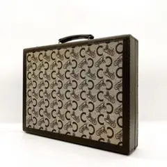 【CELINE】トランクケース　Cマカダム柄　キャンバス　レザー　ブラウンのサムネイル