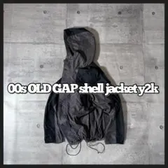 00s OLD GAP shell jacket y2k 短丈 ドローコード