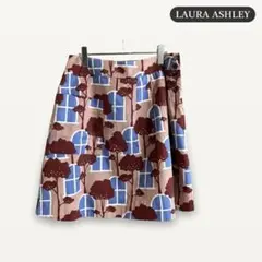 zY321【XL】LAURA ASHLEY ひざ丈スカート 総柄 ウッドツリーのサムネイル