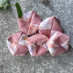 ハンドメイド お手玉 5個セット ピンク系のサムネイル