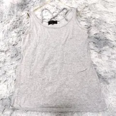 UNTITLED アンタイトル ビジュー付タンクトップ グレー 2 ワールド