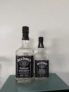 ジャックダニエル 空き瓶 1.75L・1L 2本セット 大瓶 インテリア