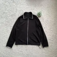 【ellesse】フルジップジャケット羽織りメッシュ スポーツ ロゴ L 黒