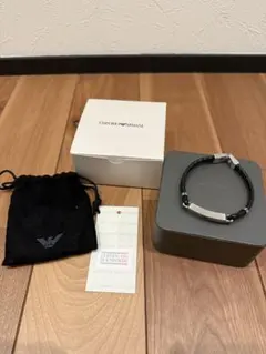 Emporio Armani レザーブレスレットのサムネイル
