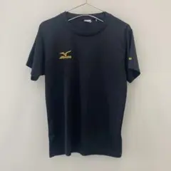 K1257 ミズノ 半袖スポーツウェアTシャツ ブラック メンズ L