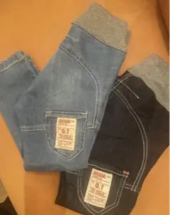 定番☆ オフィシャルチーム　カットデニム　サルエルパンツ