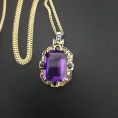 新品 天然石 アメトリン ペンダントトップ ネックレス 925 ピンク 