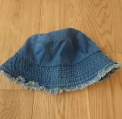 デニムフリンジ バケットハット