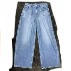 UNIQLO バギーカーブジーンズ 28 (71cm) ライトブルー