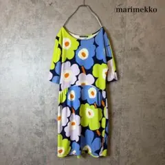 marimekko マリメッコ ロングワンピース ケイダス柄 M - メルカリ