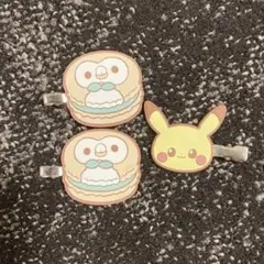 一番くじ ポケピース ヘアクリップ 3個セット ピカチュー モクロウ