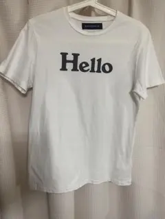 美品✨マディソンブルー HELLOロゴプリントTシャツ 半袖 ホワイト S