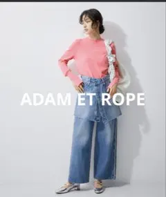 ADAM ET ROPE ステッチニットロンTEEのサムネイル