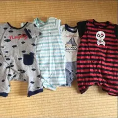 新生児 ロンパース 4枚セット