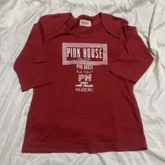 PINK HOUSE 半袖ワンピース ボルドー SS - メルカリ