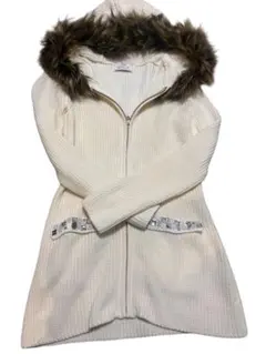 Rady ファー付きジップアップニットパーカー レディー