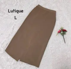 Lutique【L】ロングスカート　ウエストゴム　カジュアル　エレガント