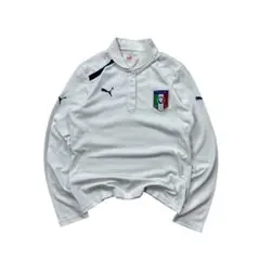 【着画あり】PUMA イタリア代表 長袖ポロシャツ Mサイズ