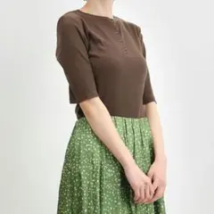 Mila Owen ベージュ カットソー テレコトップス サイズ1 Mサイズ