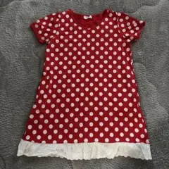 ミニーちゃん柄　ワンピースM