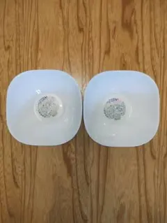 ヤマザキ春のパン祭りパンまつりのお皿2017年白いスクエアボウル2枚