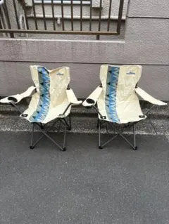 引取限定　Montagna アウトドアチェア 2脚セットのサムネイル