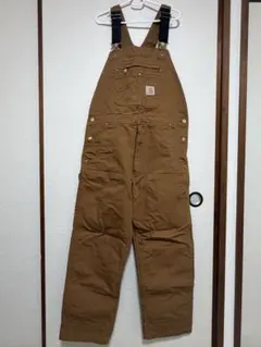 Carhartt ブラウン オーバーオール 36x30のサムネイル