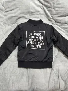 キッズ　ロデオクラウンズ　アウター　ジャケット　MA-１　ブラック　120cm