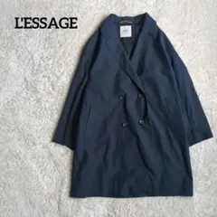 【25SS】定価44,000円　リヨセルクロスコート　ネイビー
