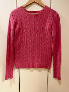 ケーブル ウールカシミヤ クルーネック セーター