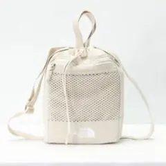 ノースフェイス　ショルダーバッグ　巾着　ナイロン　ベージュ