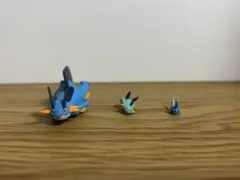 立体ポケモン図鑑　ミズゴロウ　ヌマクロー　ラグラージ　フィギュア