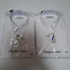 長袖　メンズ　ワイシャツ　白　２着セット　未開封